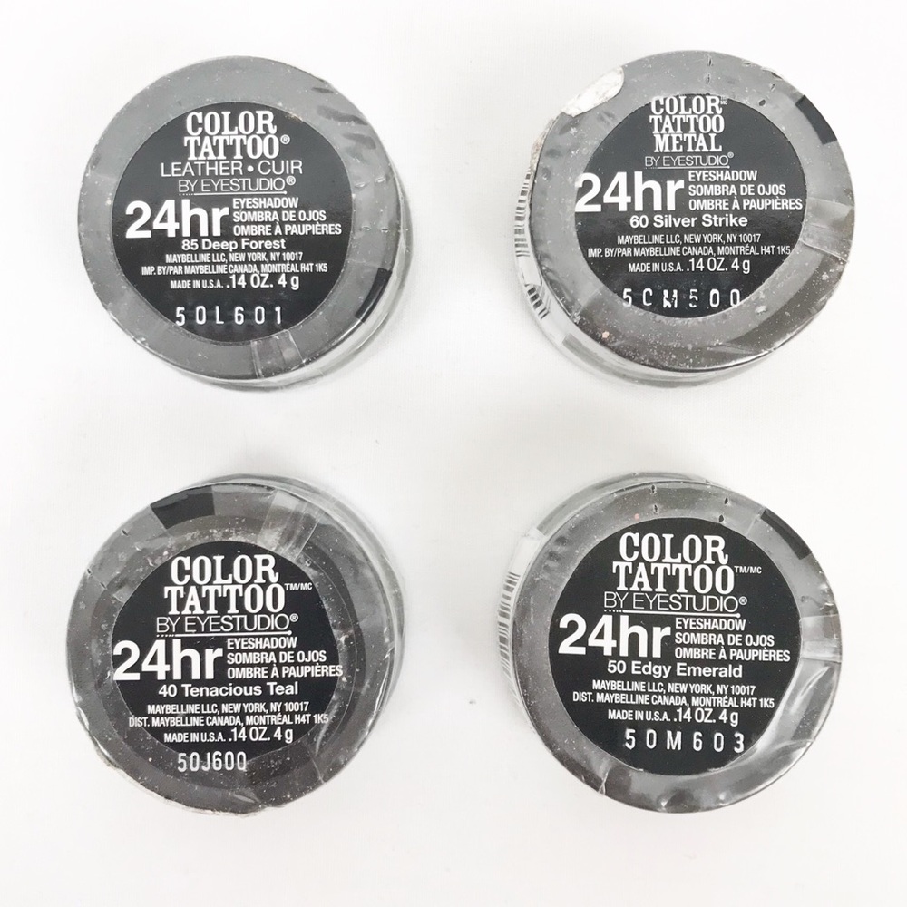 New 4x MAYBELLINE Color Tattoo 24hr Cream Gel Eyeshadows - Picture 4 of 8
